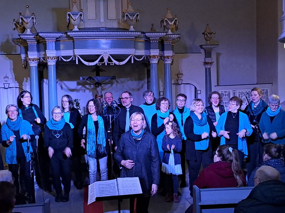 Gospel-Unity in der Herrhäuser Kirche, Foto: C. Appun Gospel-Unity in der Herrhäuser Kirche, Foto: C. Appun
