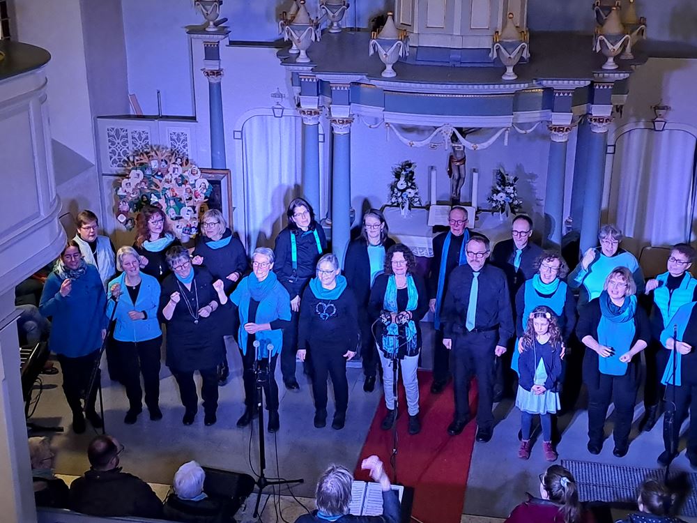 Gospel-Unity in der Herrhäuser Kirche, Foto: C. Appun Gospel-Unity in der Herrhäuser Kirche, Foto: C. Appun