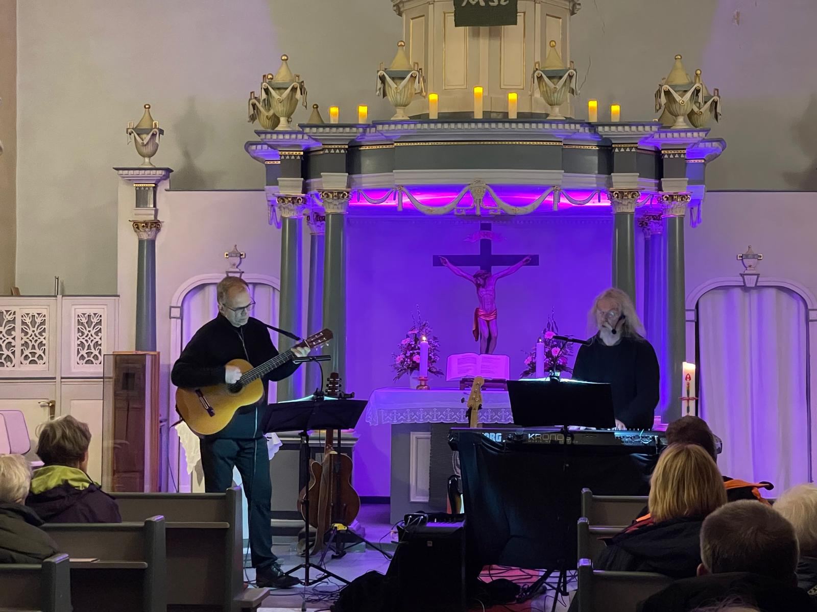 Pastorenduo JoP (Johannes Hirschler und Peter Wieboldt) in der St. Georgskirche